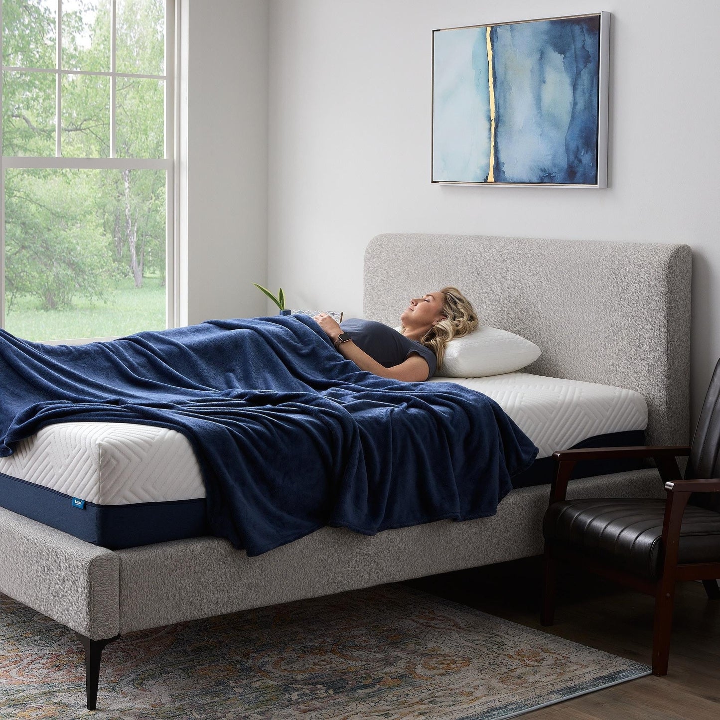 Matelas hybride Lucid de 30 cm (12 pouces) avec gel et aloe vera