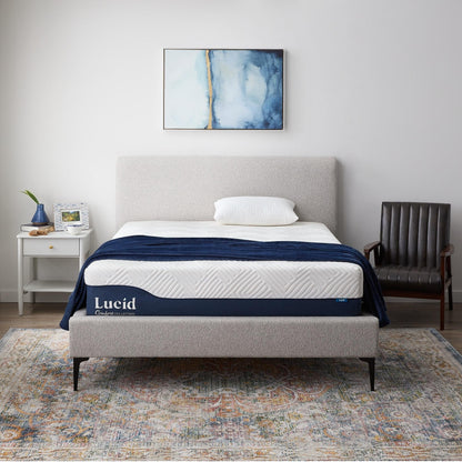 Matelas hybride Lucid de 30 cm (12 pouces) avec gel et aloe vera
