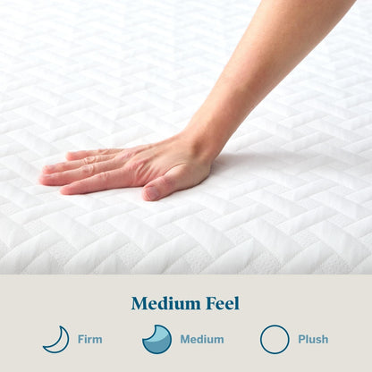 Matelas hybride Lucid de 30 cm (12 pouces) avec gel et aloe vera