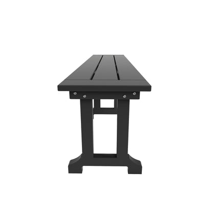 Banc de patio extérieur Polytrends Laguna en HDPE, résistant aux intempéries, 65 pouces