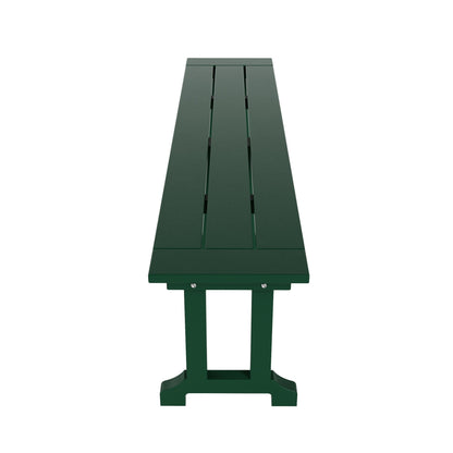 Banc de patio extérieur Polytrends Laguna en HDPE, résistant aux intempéries, 65 pouces
