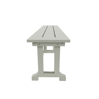 Banc de patio extérieur Polytrends Laguna en HDPE, résistant aux intempéries, 65 pouces