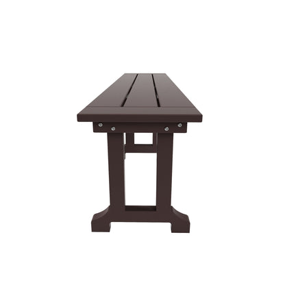 Banc de patio extérieur Polytrends Laguna en HDPE, résistant aux intempéries, 65 pouces