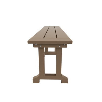 Banc de patio extérieur Polytrends Laguna en HDPE, résistant aux intempéries, 65 pouces