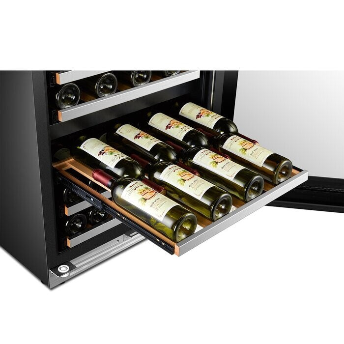 Cave à vin LanboPro à compression à double zone, 24 pouces, 44 bouteilles
