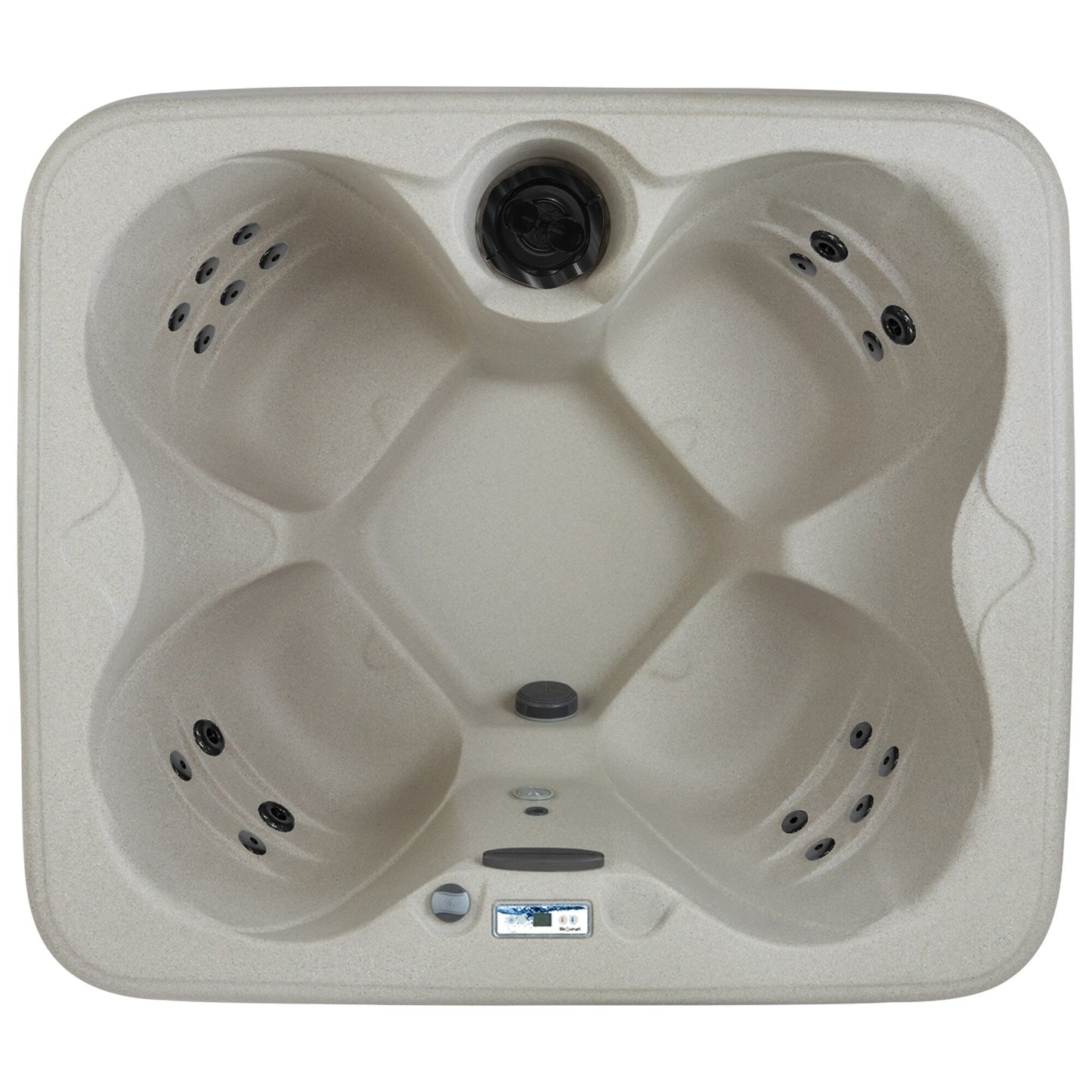 Spa Lifesmart LS100DX pour 4 personnes, 20 jets, 110V, prêt à l'emploi avec cascade.