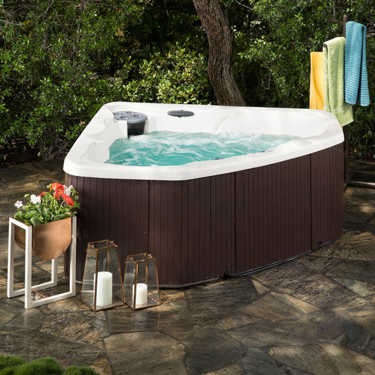 Spa Lifesmart LS300 Plus 2 places, 17 jets, 110V, prêt à fonctionner, avec éclairage LED sous-marin.