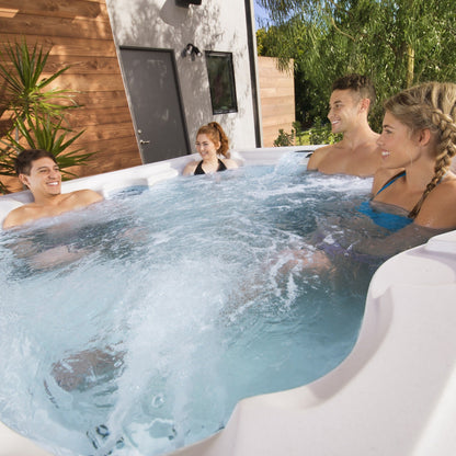 Spa Lifesmart LS450DX 7 places, 22 jets, 110v, prêt à brancher, avec cascade.