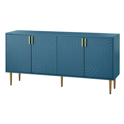Buffet/Meuble à manger à quatre portes Tabaria de Lifestorey, style milieu de siècle