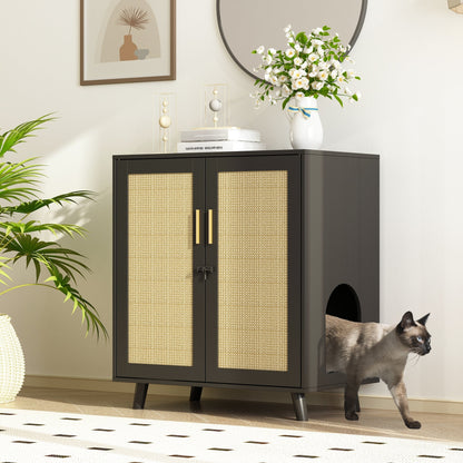 Abri pour litière, meuble pour litière de chat, table d'appoint, table de canapé
