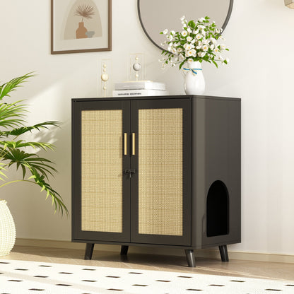 Abri pour litière, meuble pour litière de chat, table d'appoint, table de canapé