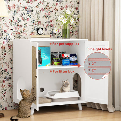 Abri pour litière, meuble pour litière de chat, table d'appoint, table de canapé