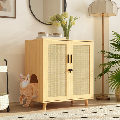 Abri pour litière, meuble pour litière de chat, table d'appoint, table de canapé