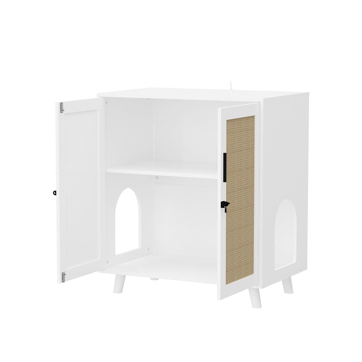 Abri pour litière, meuble pour litière de chat, table d'appoint, table de canapé