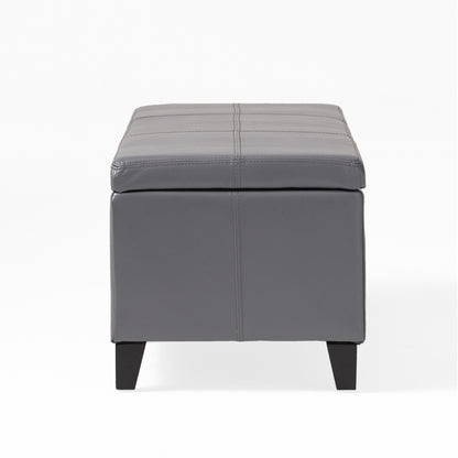 Banc de rangement Lucinda en simili cuir de Christopher Knight Home - 130,6 cm L x 44,5 cm l x 41,3 cm H