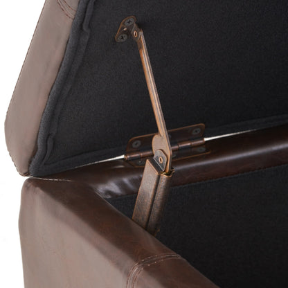 Banc de rangement Lucinda en simili cuir de Christopher Knight Home - 130,6 cm L x 44,5 cm l x 41,3 cm H