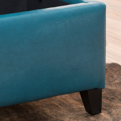 Banc de rangement Lucinda en simili cuir de Christopher Knight Home - 130,6 cm L x 44,5 cm l x 41,3 cm H