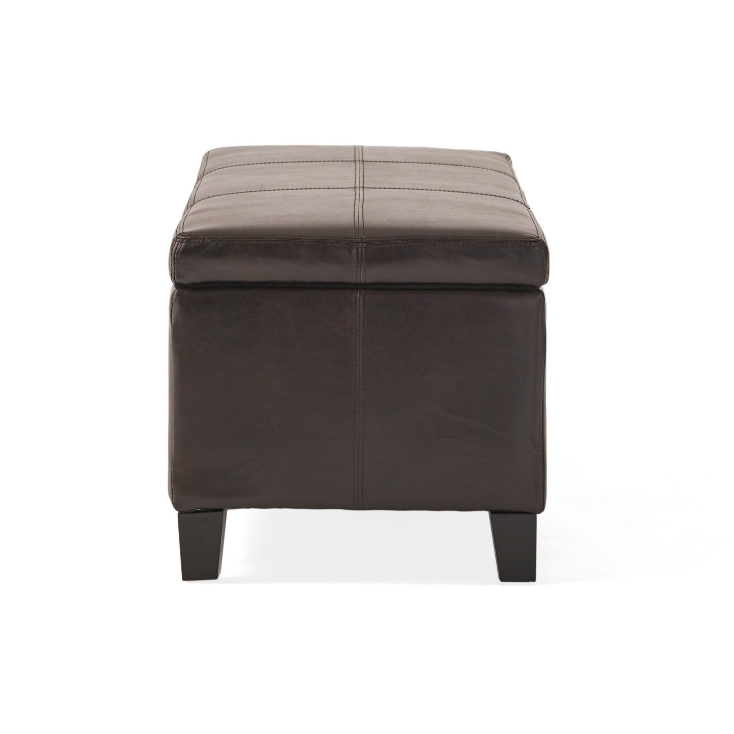 Banc de rangement Lucinda en simili cuir de Christopher Knight Home - 130,6 cm L x 44,5 cm l x 41,3 cm H