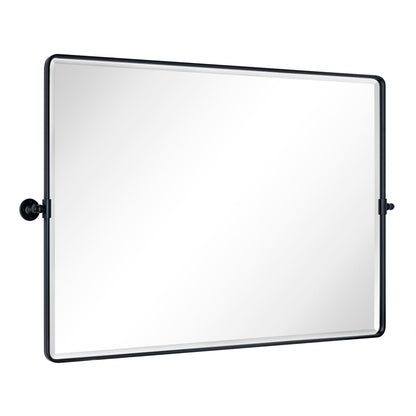 TEHOME Lutalo miroir de salle de bain/coiffeuse horizontal à bords biseautés