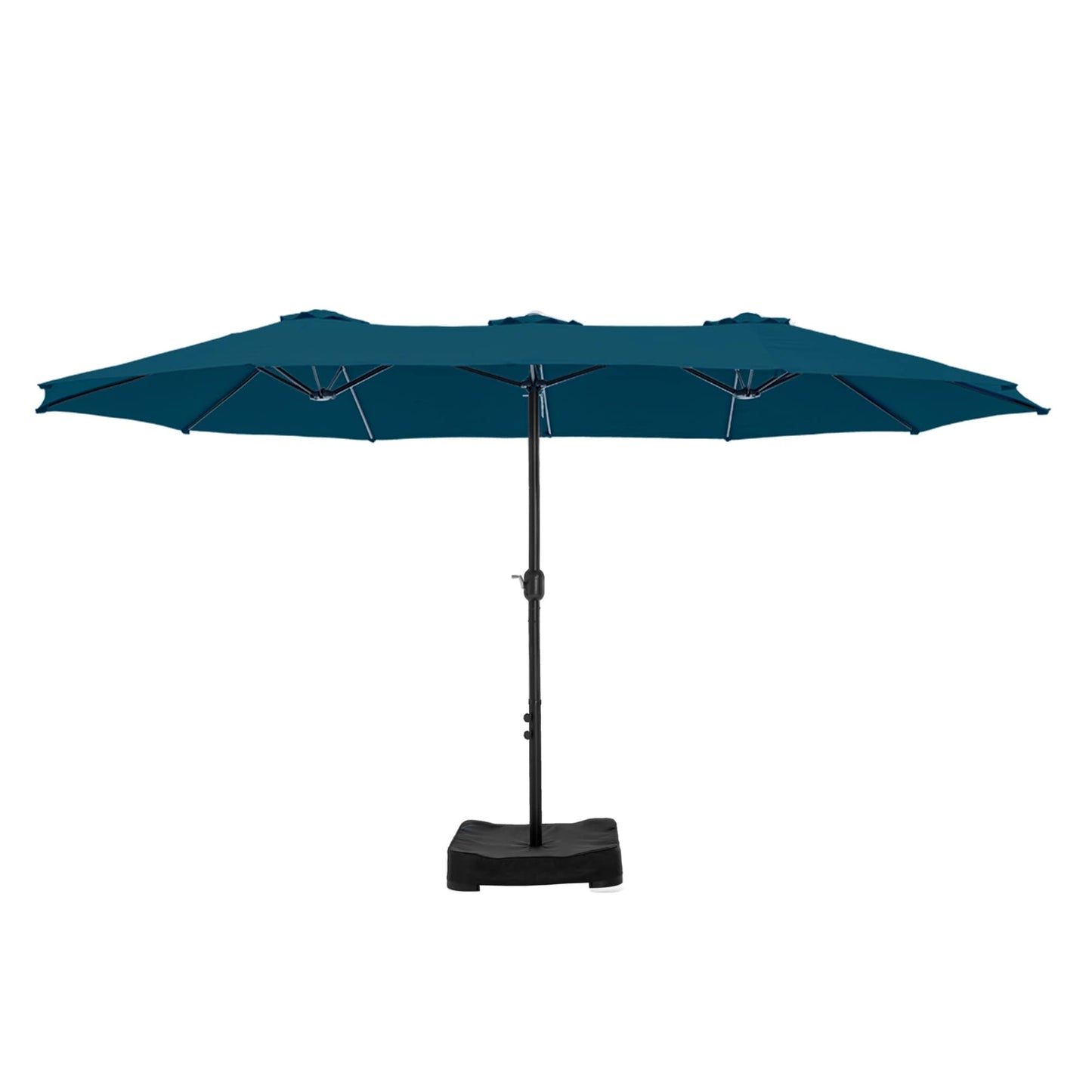 MAISON ARTS Parasol de terrasse double face extra large de 4,5 m avec socle inclus