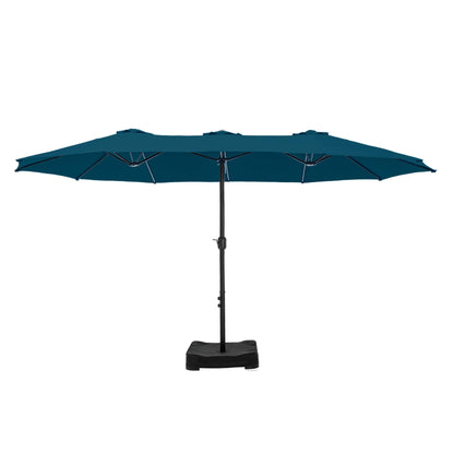 MAISON ARTS Parasol de terrasse double face extra large de 4,5 m avec socle inclus