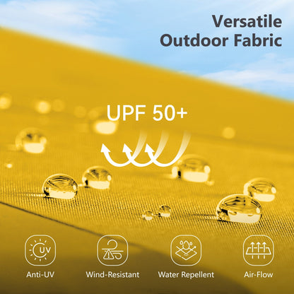 MAISON ARTS Parasol de terrasse double face extra large de 4,5 m avec socle inclus