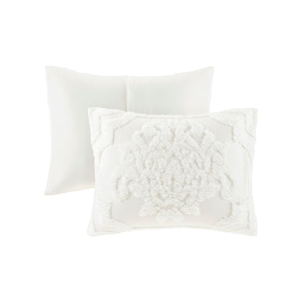 Ensemble de couette en damassé de chenille de coton matelassé Madison Park Aeriela