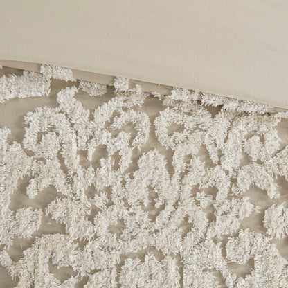 Ensemble de couette en damassé de chenille de coton matelassé Madison Park Aeriela