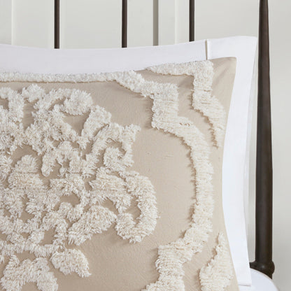 Ensemble de couette en damassé de chenille de coton matelassé Madison Park Aeriela