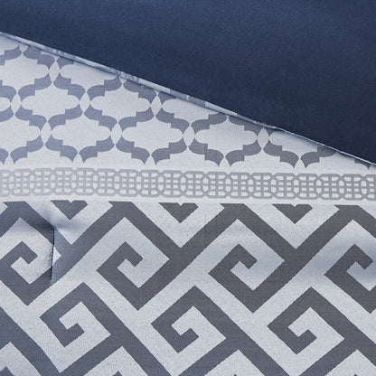 Ensemble de couette géométrique jacquard Christian de Madison Park, 7 pièces