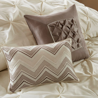 Madison Park Essentials Loretta, ensemble de 24 pièces pour chambre à coucher avec panneaux de fenêtre et ensemble de draps
