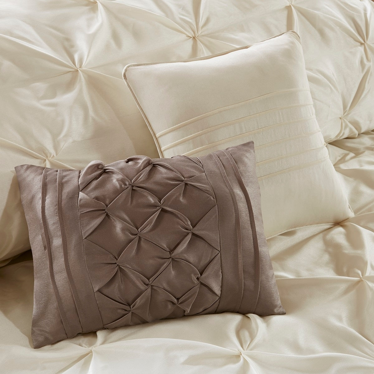 Madison Park Essentials Loretta, ensemble de 24 pièces pour chambre à coucher avec panneaux de fenêtre et ensemble de draps