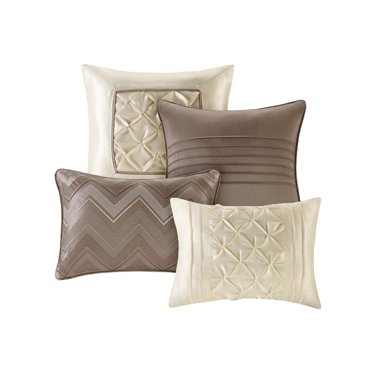 Madison Park Essentials Loretta, ensemble de 24 pièces pour chambre à coucher avec panneaux de fenêtre et ensemble de draps