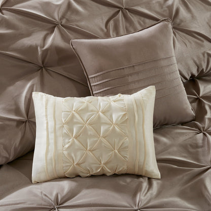 Madison Park Essentials Loretta, ensemble de 24 pièces pour chambre à coucher avec panneaux de fenêtre et ensemble de draps