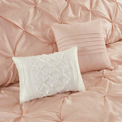 Madison Park Essentials Loretta, ensemble de 24 pièces pour chambre à coucher avec panneaux de fenêtre et ensemble de draps