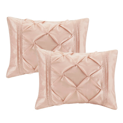 Madison Park Essentials Loretta, ensemble de 24 pièces pour chambre à coucher avec panneaux de fenêtre et ensemble de draps