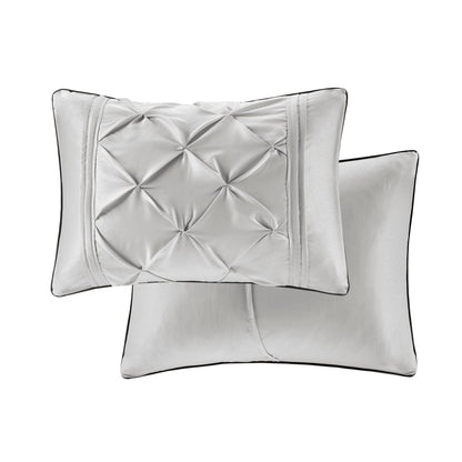Madison Park Essentials Loretta, ensemble de 24 pièces pour chambre à coucher avec panneaux de fenêtre et ensemble de draps