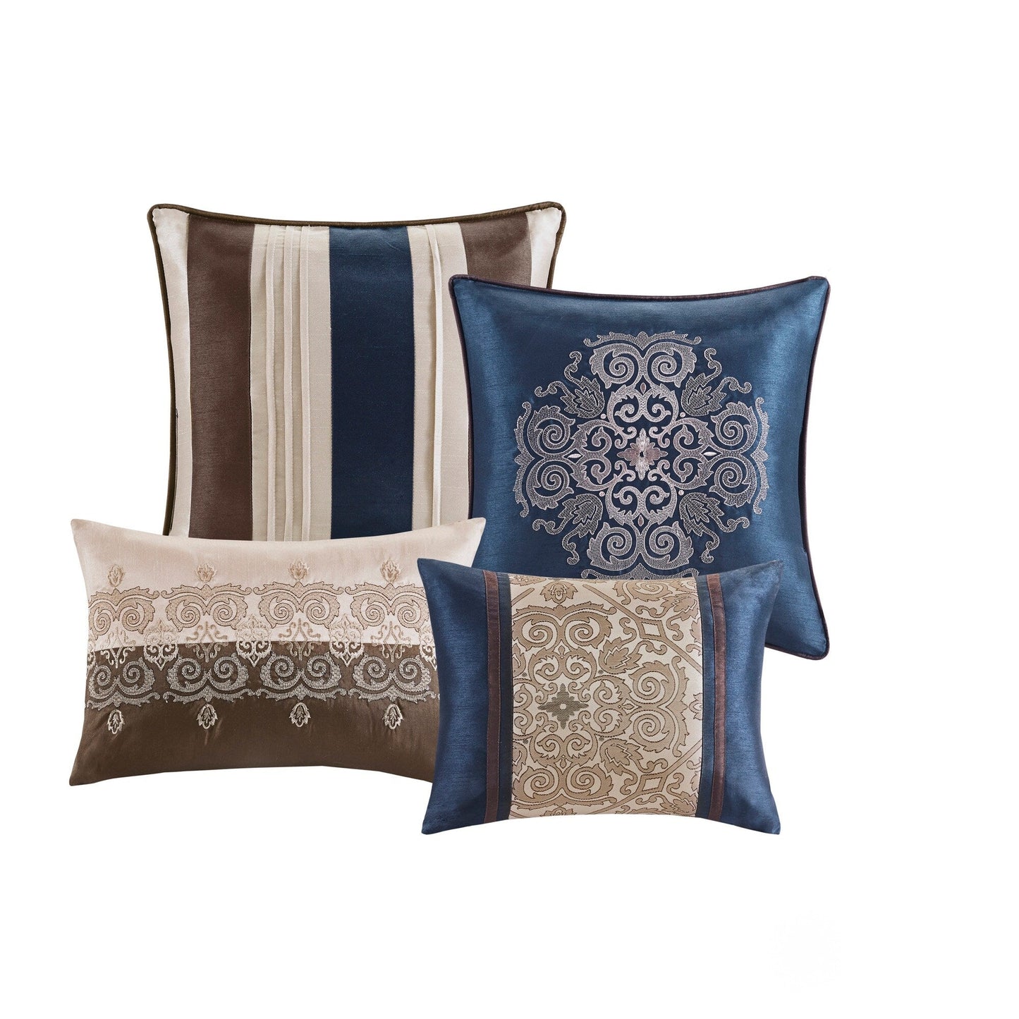 Madison Park Essentials Parker Jacquard Brodé, Ensemble de 24 Pièces, Chambre en Sac