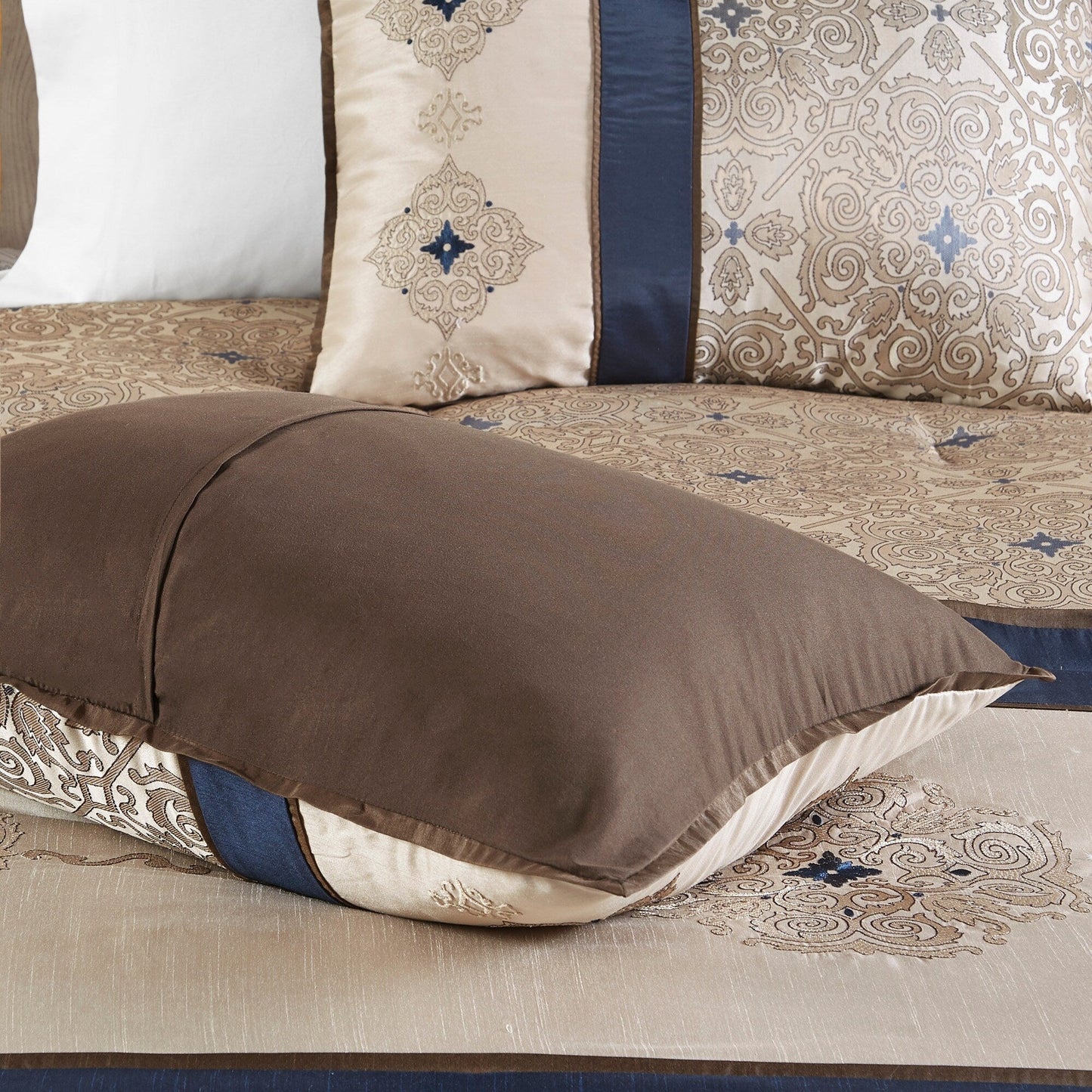 Madison Park Essentials Parker Jacquard Brodé, Ensemble de 24 Pièces, Chambre en Sac