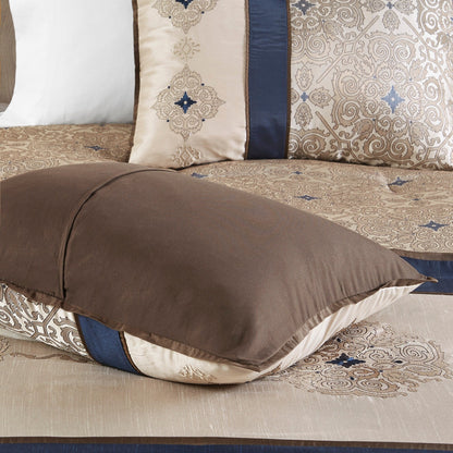 Madison Park Essentials Parker Jacquard Brodé, Ensemble de 24 Pièces, Chambre en Sac