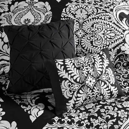 Ensemble de couette imprimée en coton Marcella de Madison Park, 7 pièces