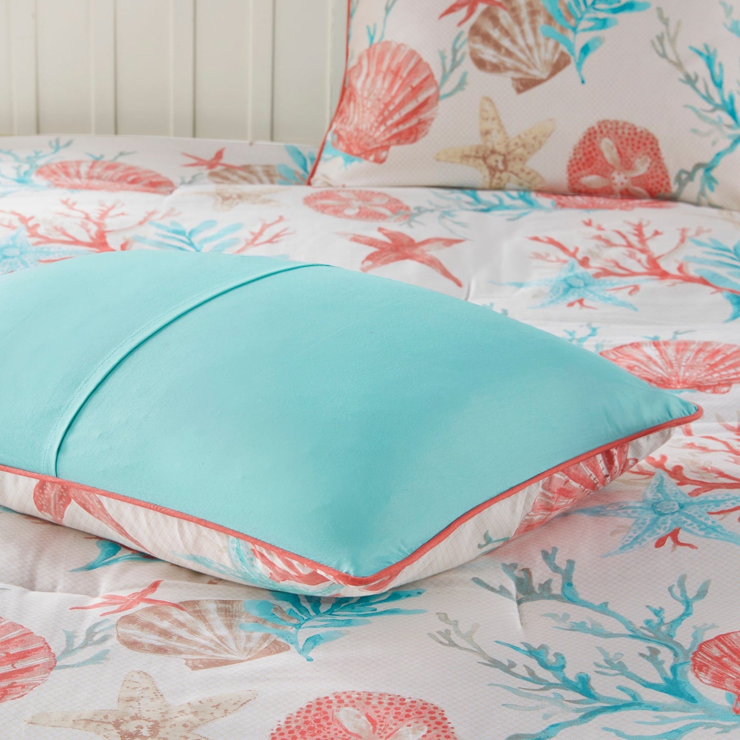 Ensemble de couette en satin de coton Madison Park Pacific Grove, 7 pièces