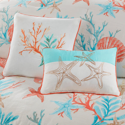 Ensemble de couette en satin de coton Madison Park Pacific Grove, 7 pièces