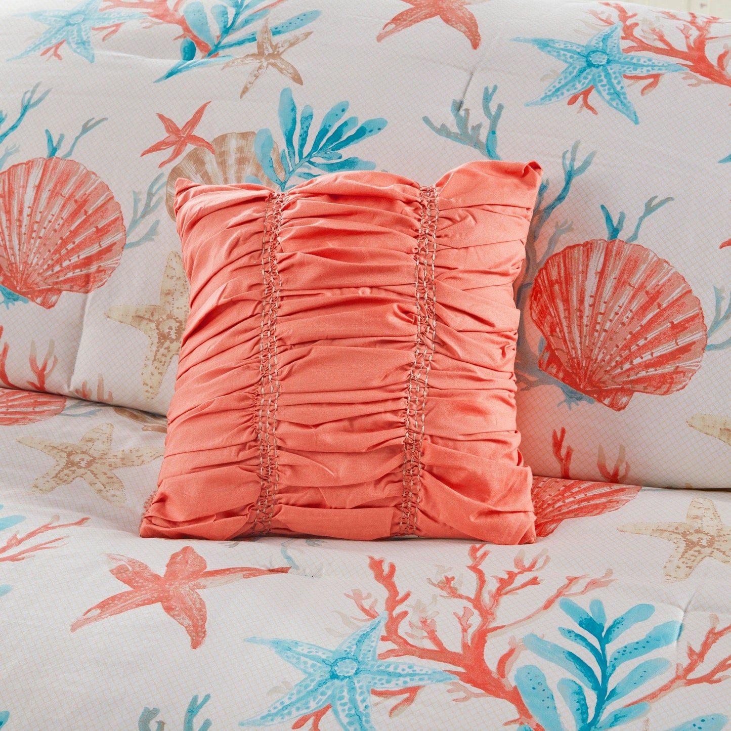 Ensemble de couette en satin de coton Madison Park Pacific Grove, 7 pièces