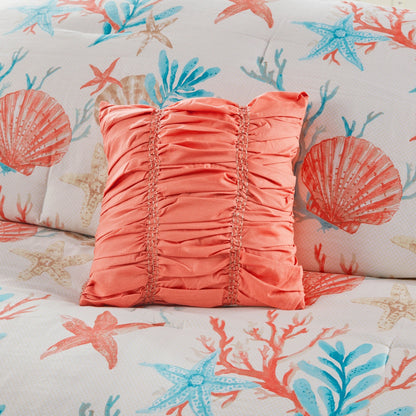 Ensemble de couette en satin de coton Madison Park Pacific Grove, 7 pièces