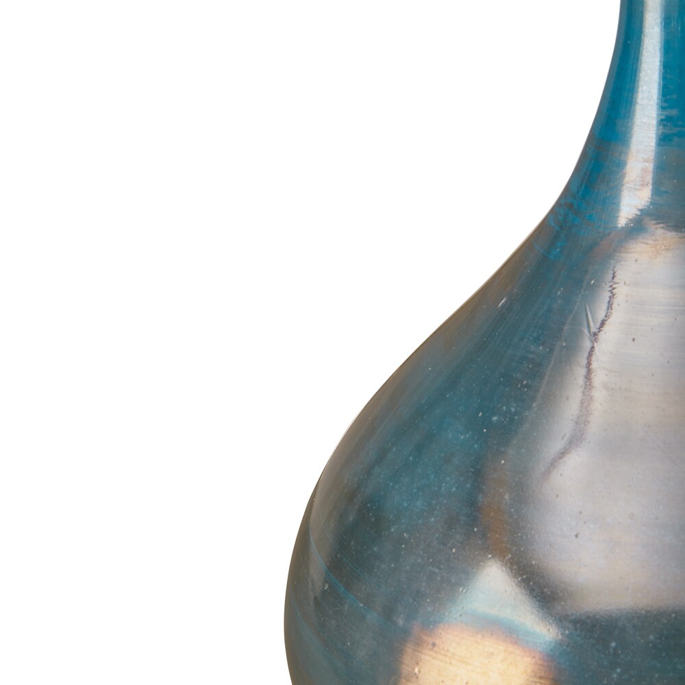 Vases décoratifs en verre Aurora bleu et bronze de Madison Park Signature, ensemble de 3 pièces