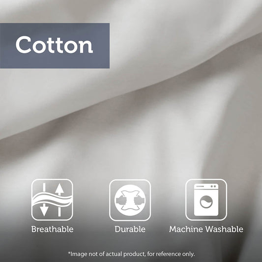 Ensemble de couette en jacquard de coton surdimensionné Madison Park Signature Essence avec taies d'oreiller euro et coussins décoratifs.
