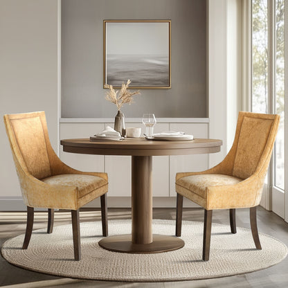 Madison Park Signature Fauteuils de salle à manger Ultra rembourrés avec pieds en bois (lot de 2) - N/A