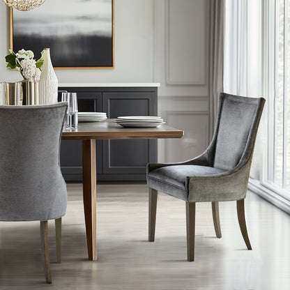 Madison Park Signature Fauteuils de salle à manger Ultra rembourrés avec pieds en bois (lot de 2) - N/A