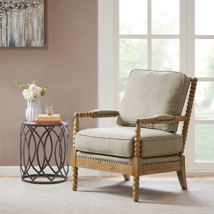 Fauteuil à cadre en bois tourné Donohue de Madison Park